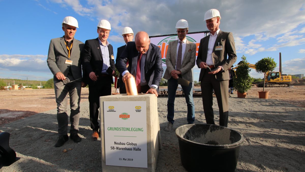 Grundstein-Legung für neuen Globus-Markt in der Dieselstraße – Du bist ...