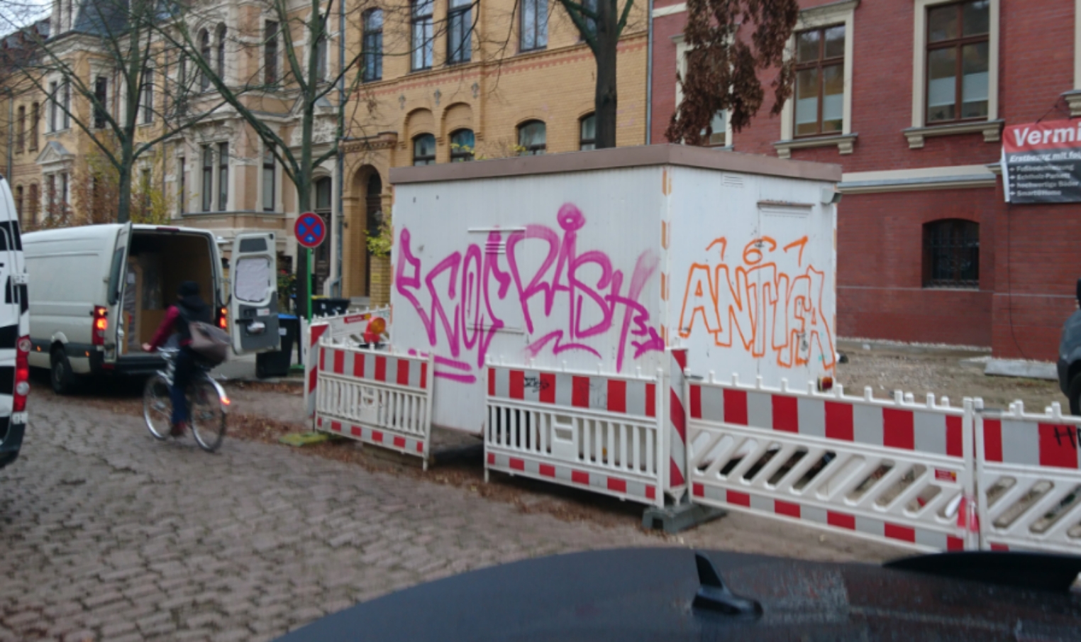 Mehrere Graffiti-Schmierereien im Giebichenstein-Viertel – Du bist Halle