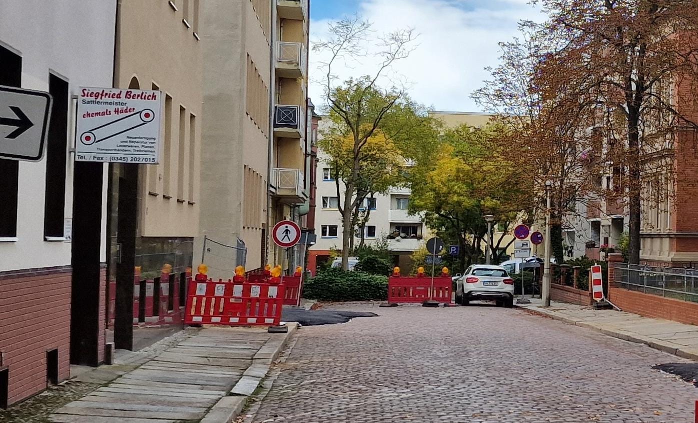 Stadtrat beschließt die Umwandlung der Emil-Abderhalden-Straße zur  Fahrradstraße – 30 Stellplätze fallen weg – Umbau kostet 5,5 Millionen  Euro. – Du bist Halle
