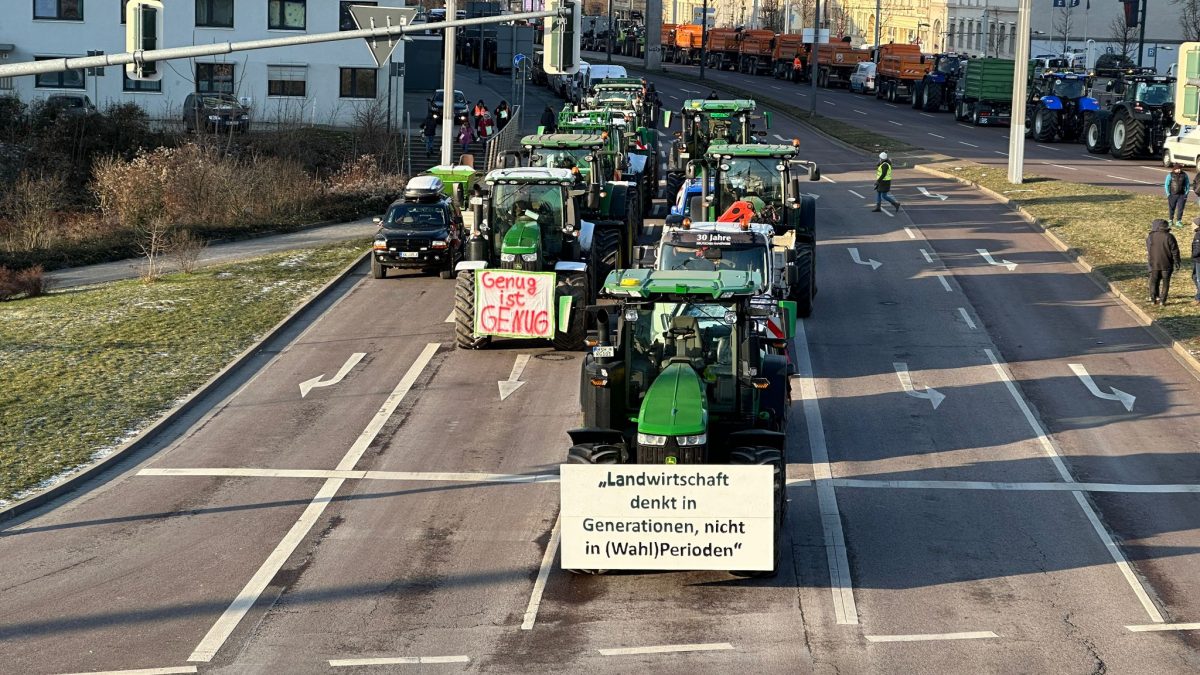 Polizei: Etwa 1600 Fahrzeuge zu Bauernprotest in Erfurt - WELT